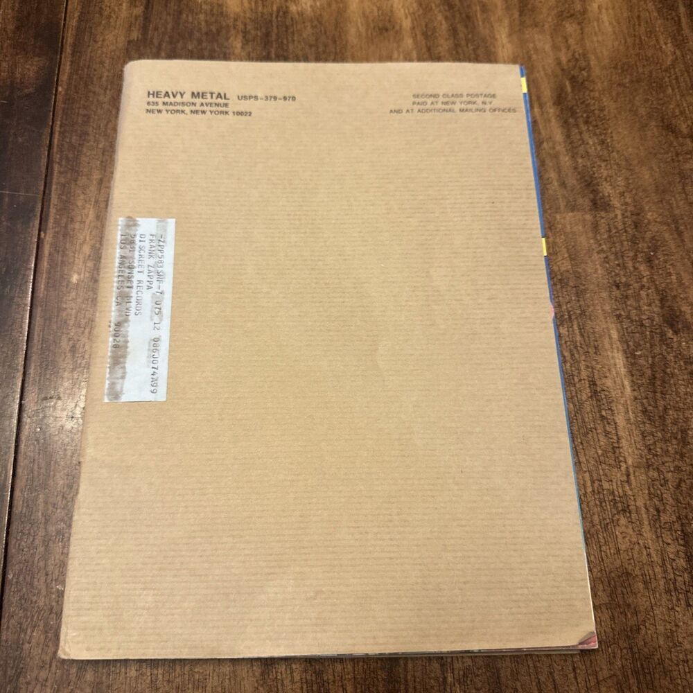 🔥Frank Zappa Owned Heavy Metal Magazine Discreet Records Provenance Rare Rock🔥